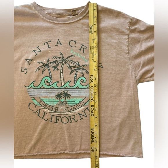 Santa Cruz Skateboards California Tee in Peach Pink - Picture 12 of 16